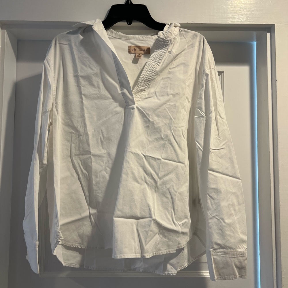 Philosophy Crisp White Shirt